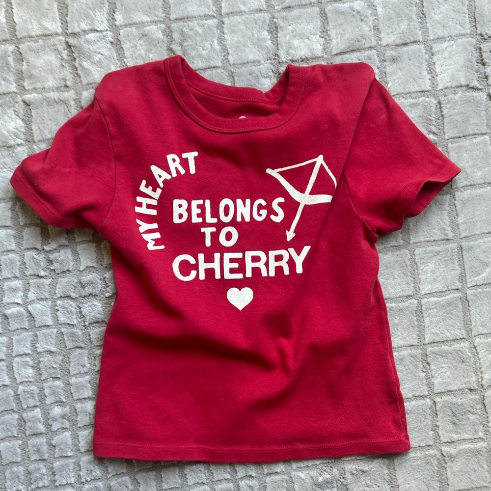 Cherry LA baby tee